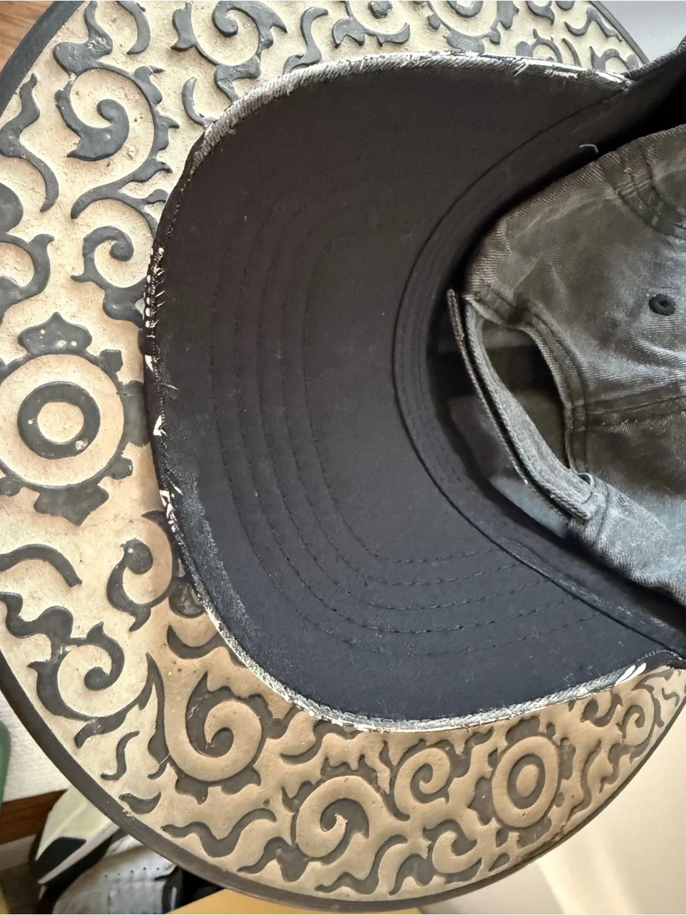 Cat Lover Grey Black Cat Print Baseball Cap OS